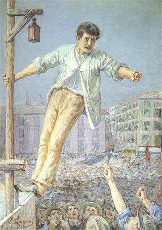 Emilio Longoni, Stávkový řečník, 1891